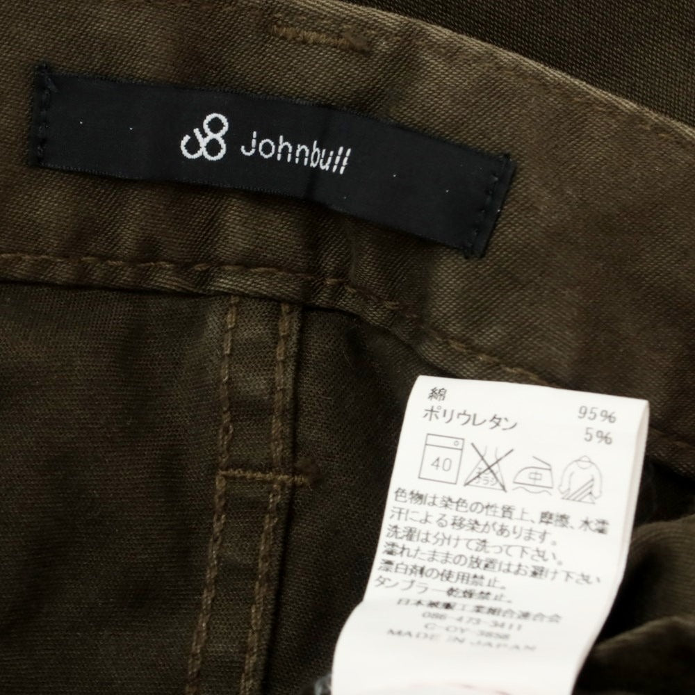 【中古】ジョンブル Johnbull ストレッチコットン 5ポケットパンツ オリーブ【サイズL】【KAK】【S/S/A/W】【状態ランクB】【メンズ】