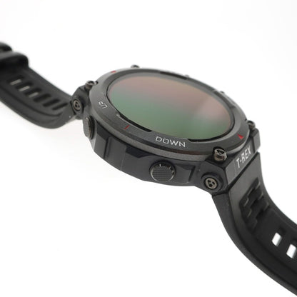 【中古】アマズフィット Amazfit T-Rex2 ポリマー合金×ラバー スマートウォッチ 腕時計 ブラック【 状態ランクB 】【 メンズ 】