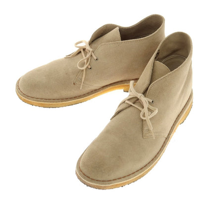 【中古】クラークス Clarks スエード デザートブーツ ベージュ【 UK9 】【 状態ランクC 】【 メンズ 】