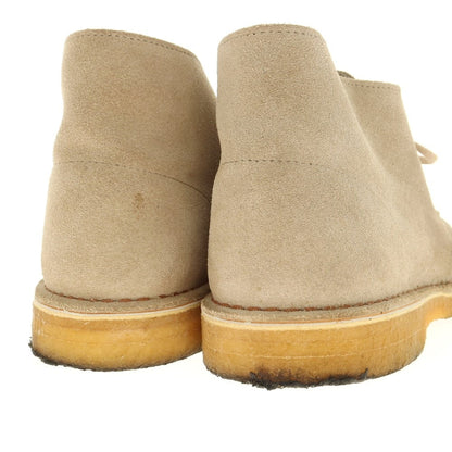 【中古】クラークス Clarks スエード デザートブーツ ベージュ【 UK9 】【 状態ランクC 】【 メンズ 】