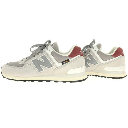 【中古】ニューバランス NEW BALANCE 574 コーデュラ スエード スニーカー グレーxボルドー【 28cm 】【 状態ランクB 】【 メンズ 】