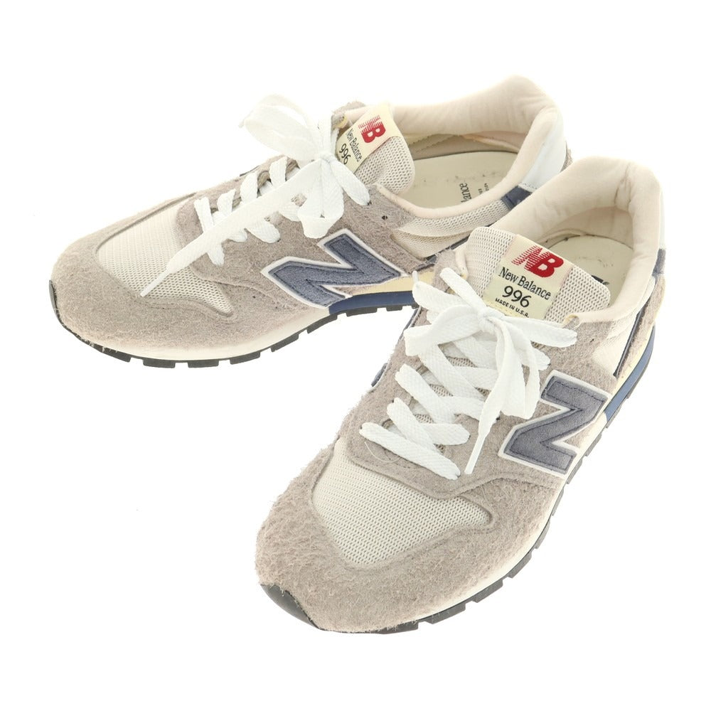 【中古】ニューバランス NEW BALANCE USA製 U996TE スニーカー グレーxネイビー【 28cm 】【 状態ランクB 】【 メンズ 】