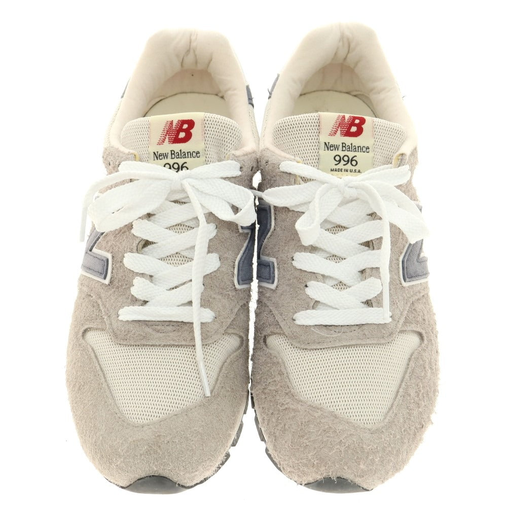 【中古】ニューバランス NEW BALANCE USA製 U996TE スニーカー グレーxネイビー【 28cm 】【 状態ランクB 】【 メンズ 】