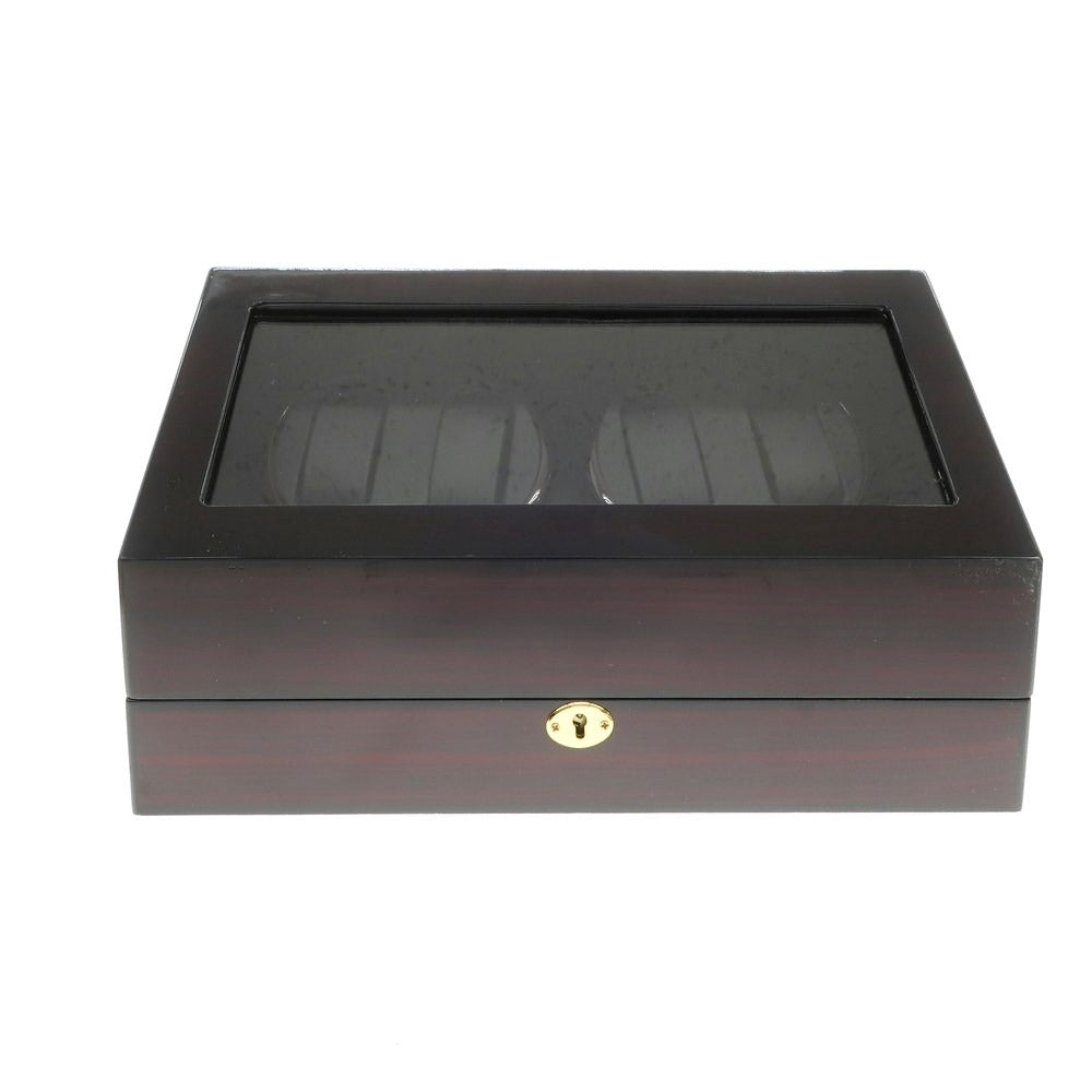 【中古】WATCH WINDER ワインディングマシーン 時計 ブラックxボルドー【 状態ランクB 】【 メンズ 】