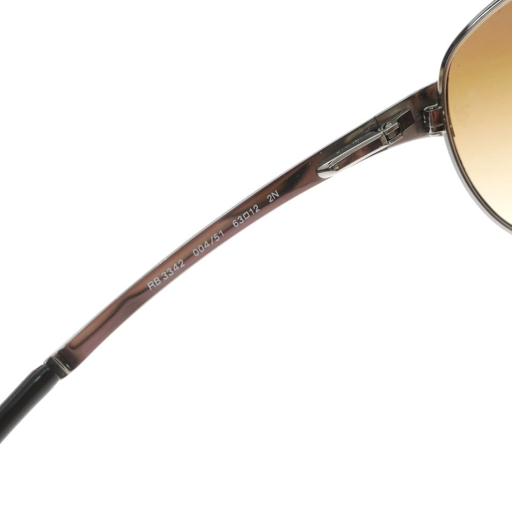 【中古】レイバン Ray-Ban RB3342 チタン ティアドロップ サングラス シルバー【 63□12 】【 状態ランクB 】【 メンズ 】