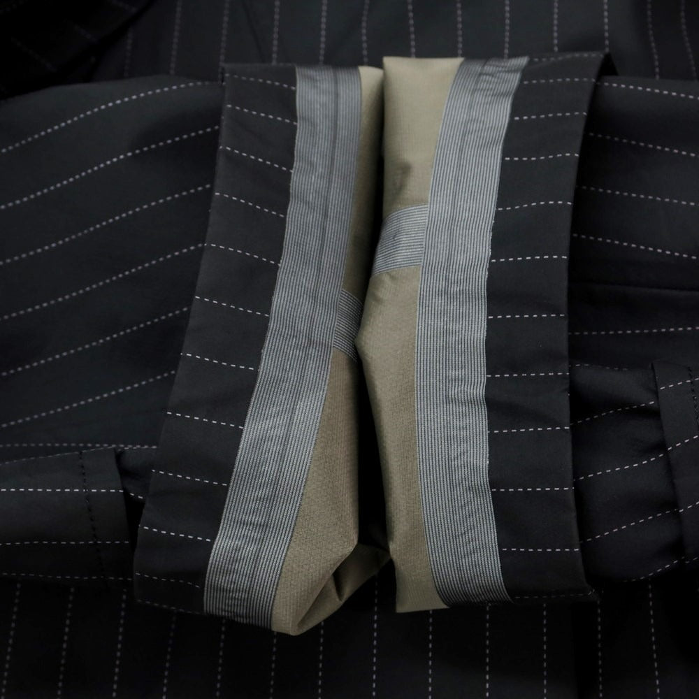[Used] Sacai polyester striped jacket blouson charcoal gray [size 4] [GRY] [S/S/A/W] [Condition rank B] [Men&