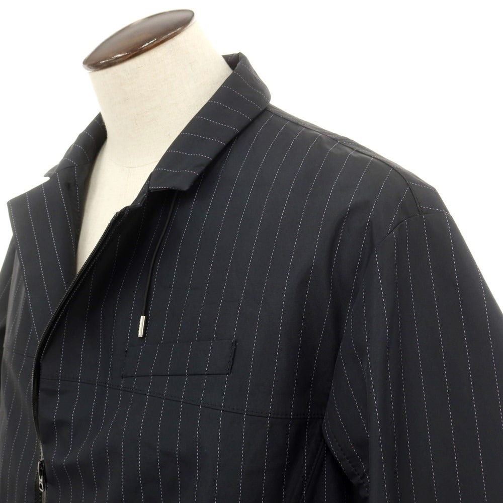 [Used] Sacai polyester striped jacket blouson charcoal gray [size 4] [GRY] [S/S/A/W] [Condition rank B] [Men&
