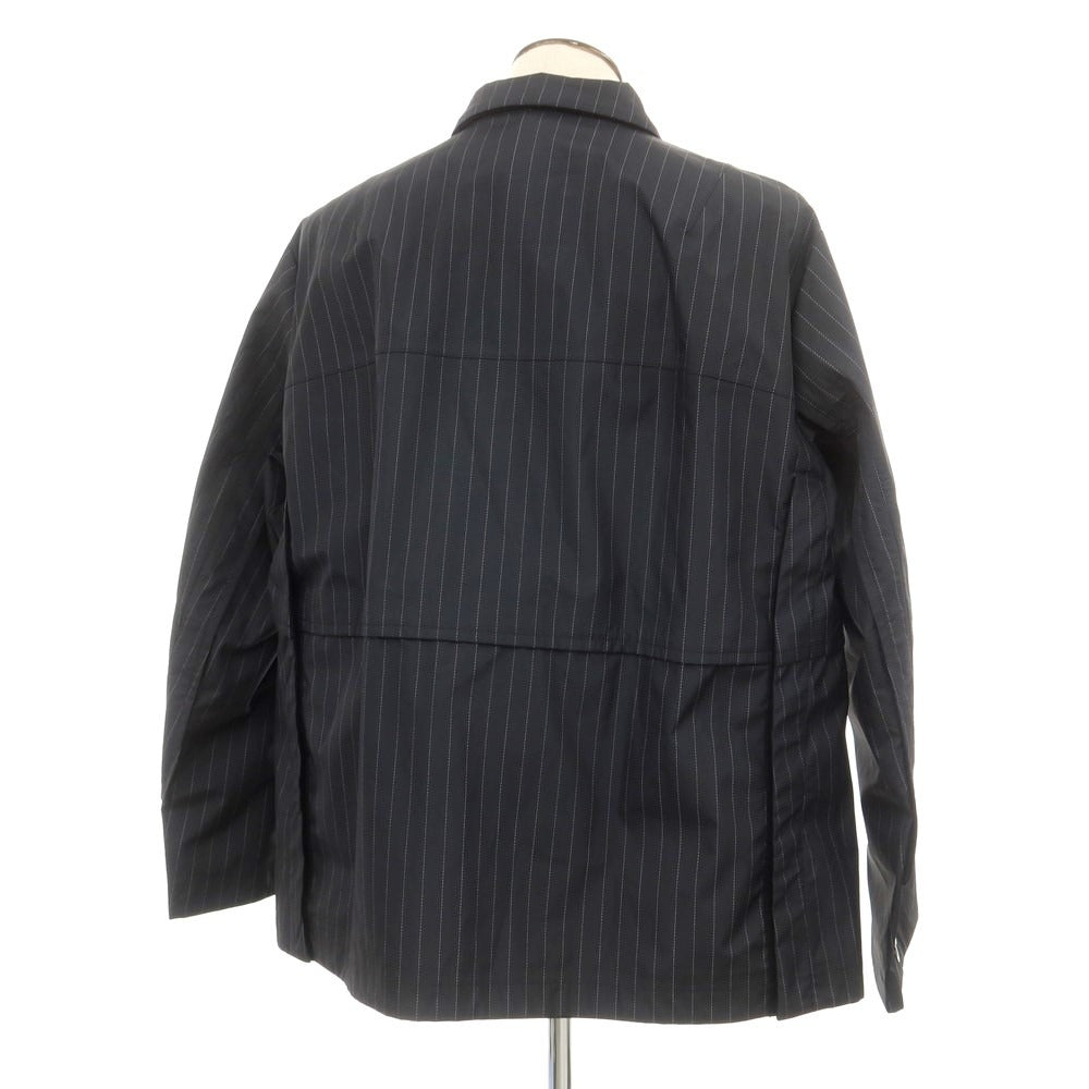 【中古】サカイ Sacai ポリエステル ストライプ ジャケット ブルゾン チャコールグレー【サイズ4】【GRY】【S/S/A/W】【状態ランクB】【メンズ】