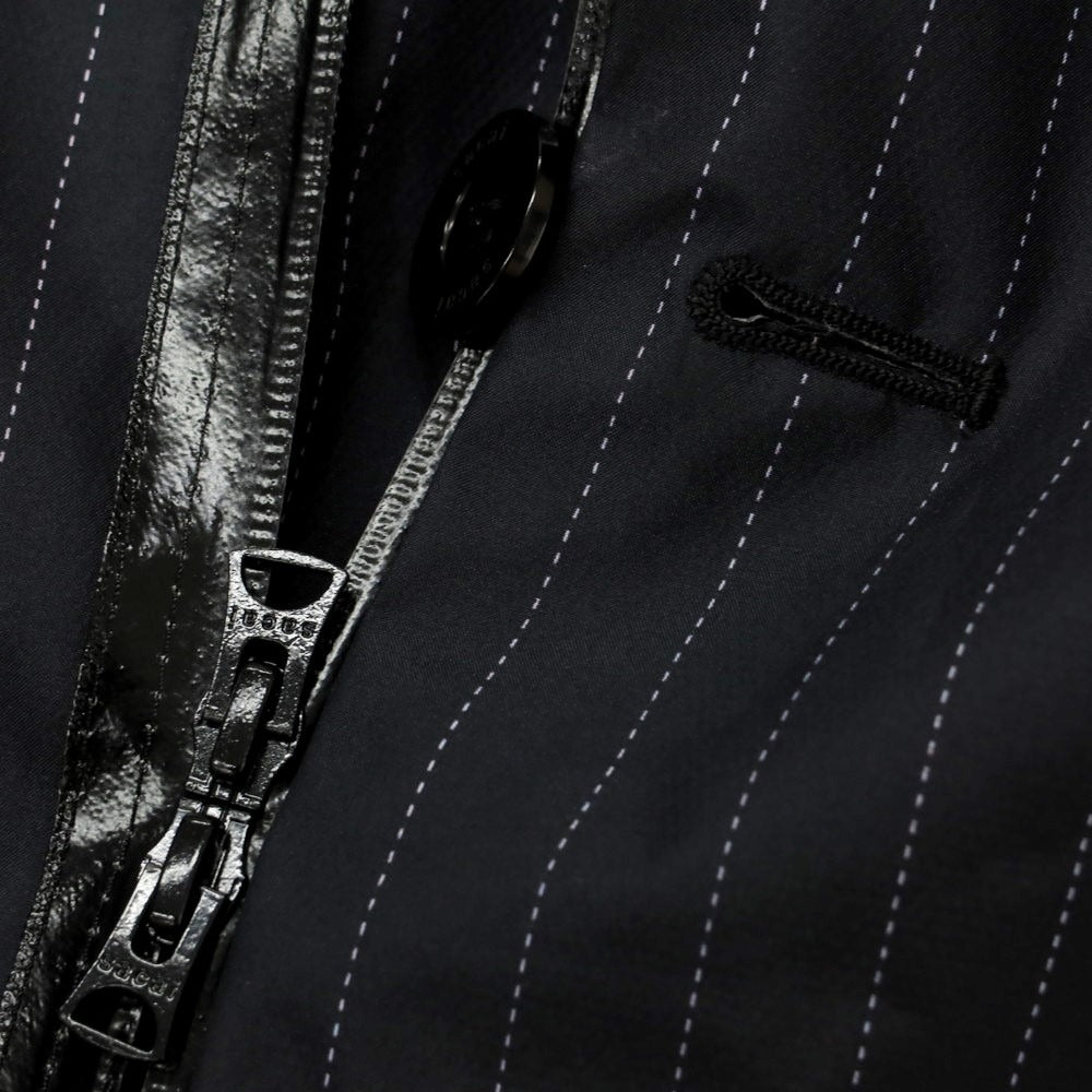 [Used] Sacai polyester striped jacket blouson charcoal gray [size 4] [GRY] [S/S/A/W] [Condition rank B] [Men&