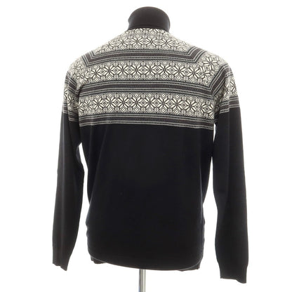 【中古】ジョンスメドレー JOHN SMEDLEY ウール タートルネック プルオーバーニット ブラックxホワイト【サイズS】【BLK】【A/W】【状態ランクB】【メンズ】