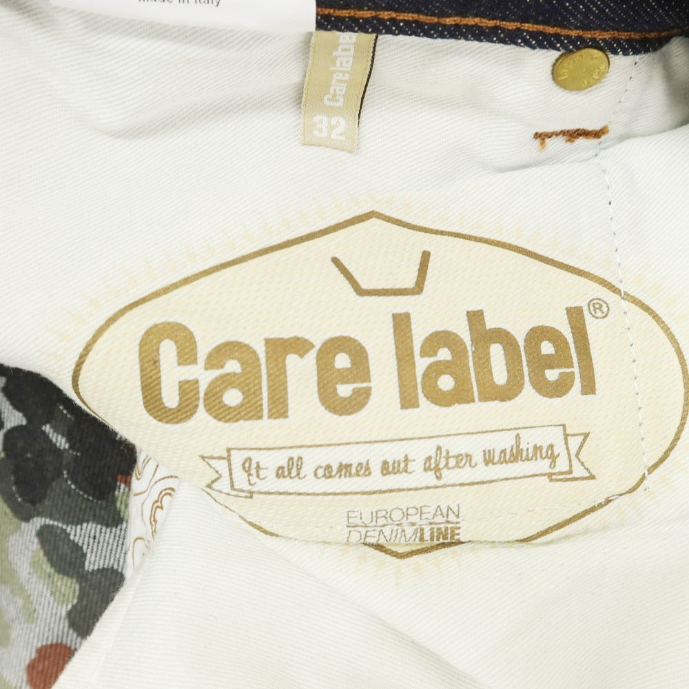 【中古】ケアレーベル Care label ジーンズ デニムパンツ ネイビー【サイズ32】【NVY】【S/S/A/W】【状態ランクA】【メンズ】