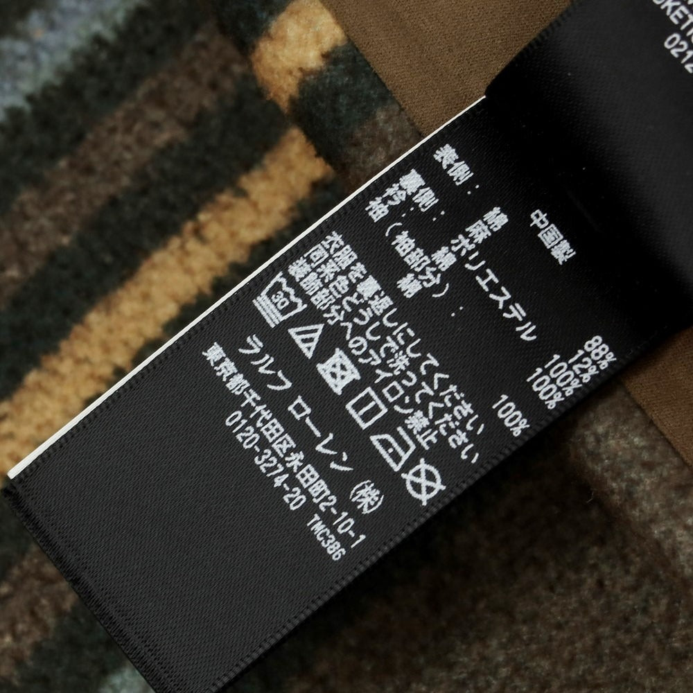 【中古】ダブルアールエル RRL DOUBLE RL コットン リネン ステンカラーコート ネイビー【サイズM】【 状態ランクB 】【 メンズ 】 [EPD]