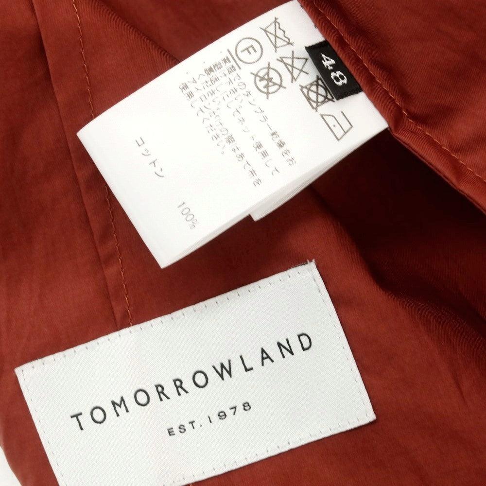 【中古】トゥモローランド TOMORROWLAND コットン 3つボタンスーツ テラコッタ【 48 】【 状態ランクC 】【 メンズ 】