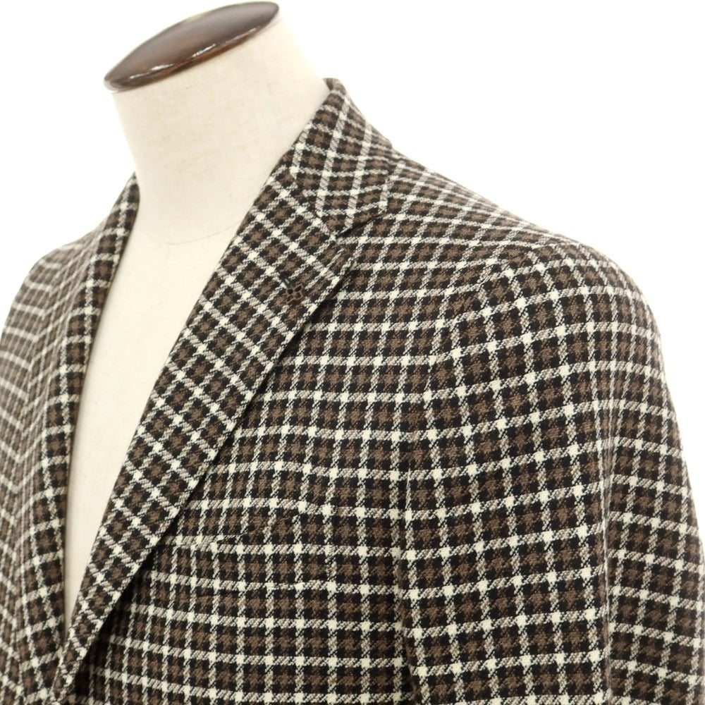 中古】タリアトーレ TAGLIATORE ウールコットン チェック テーラード