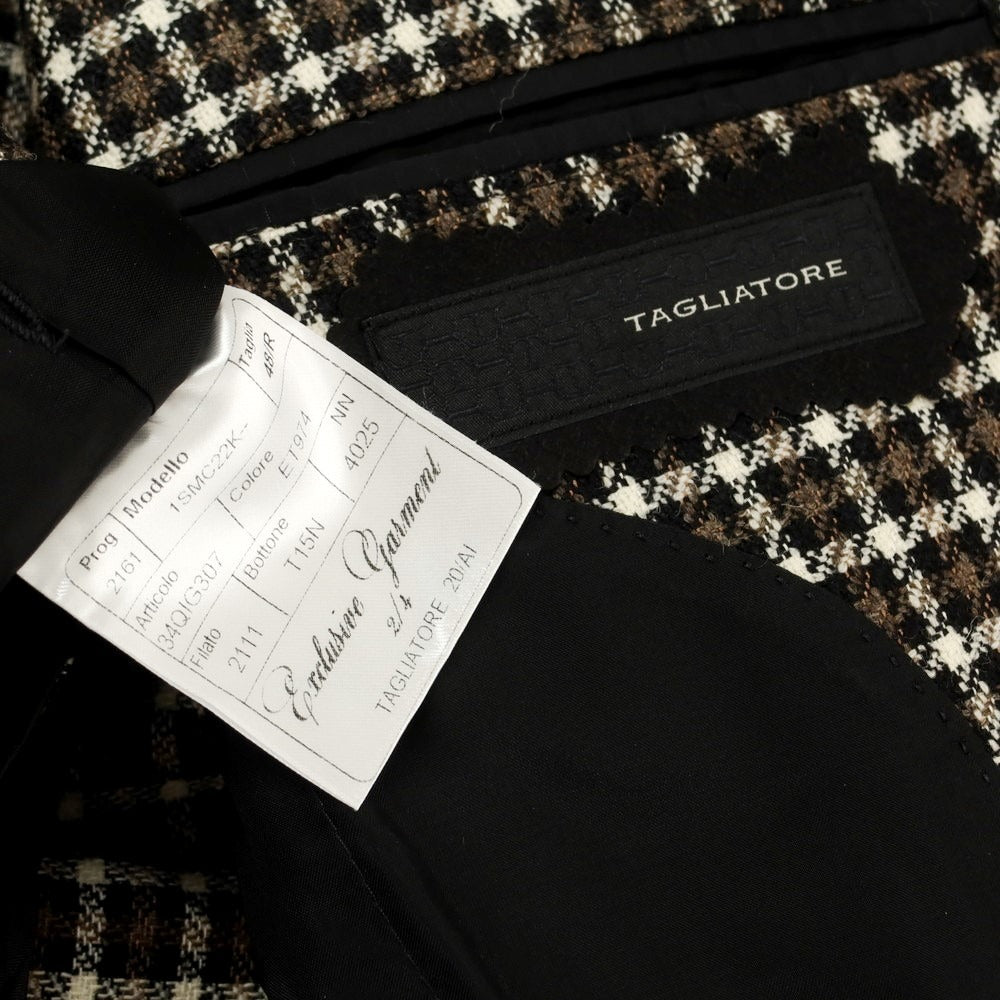 中古】タリアトーレ TAGLIATORE ウールコットン チェック テーラード