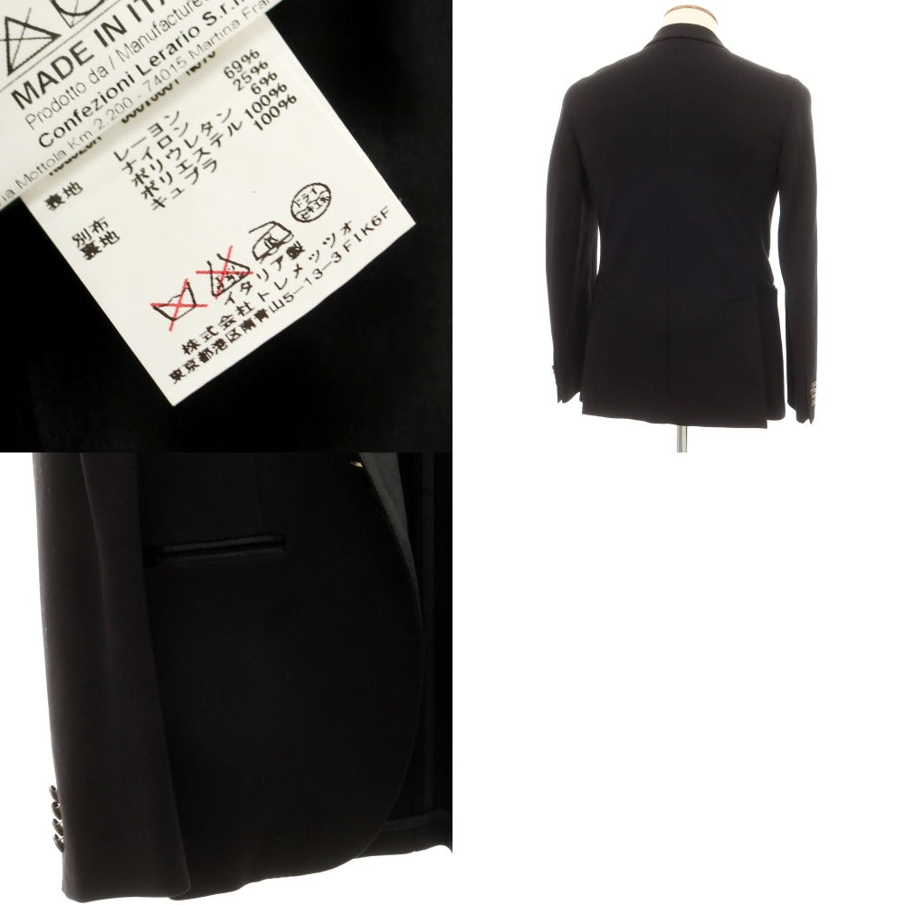 【中古】タリアトーレ TAGLIATORE レーヨンナイロン 1B テーラードジャケット ブラック【サイズ46】【 状態ランクC 】【 メンズ 】 [EPD]