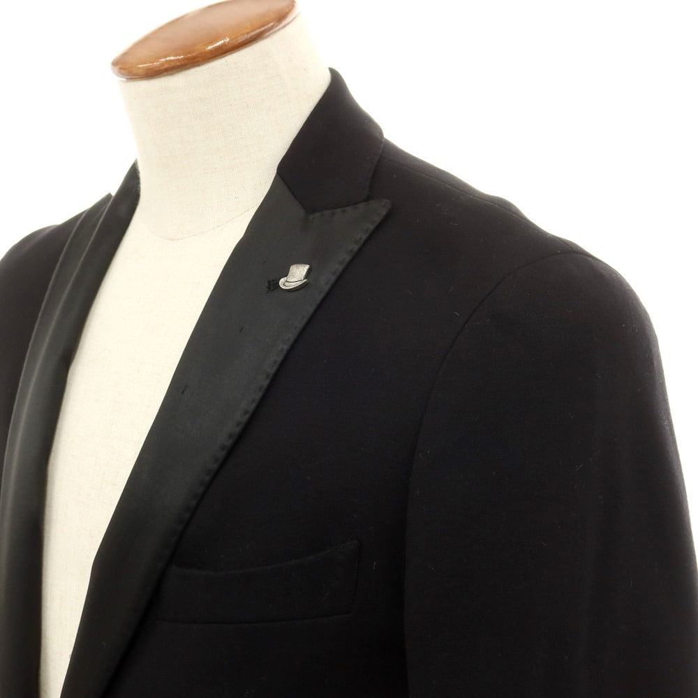 【中古】タリアトーレ TAGLIATORE レーヨンナイロン 1B テーラードジャケット ブラック【サイズ46】【 状態ランクC 】【 メンズ 】 [EPD]