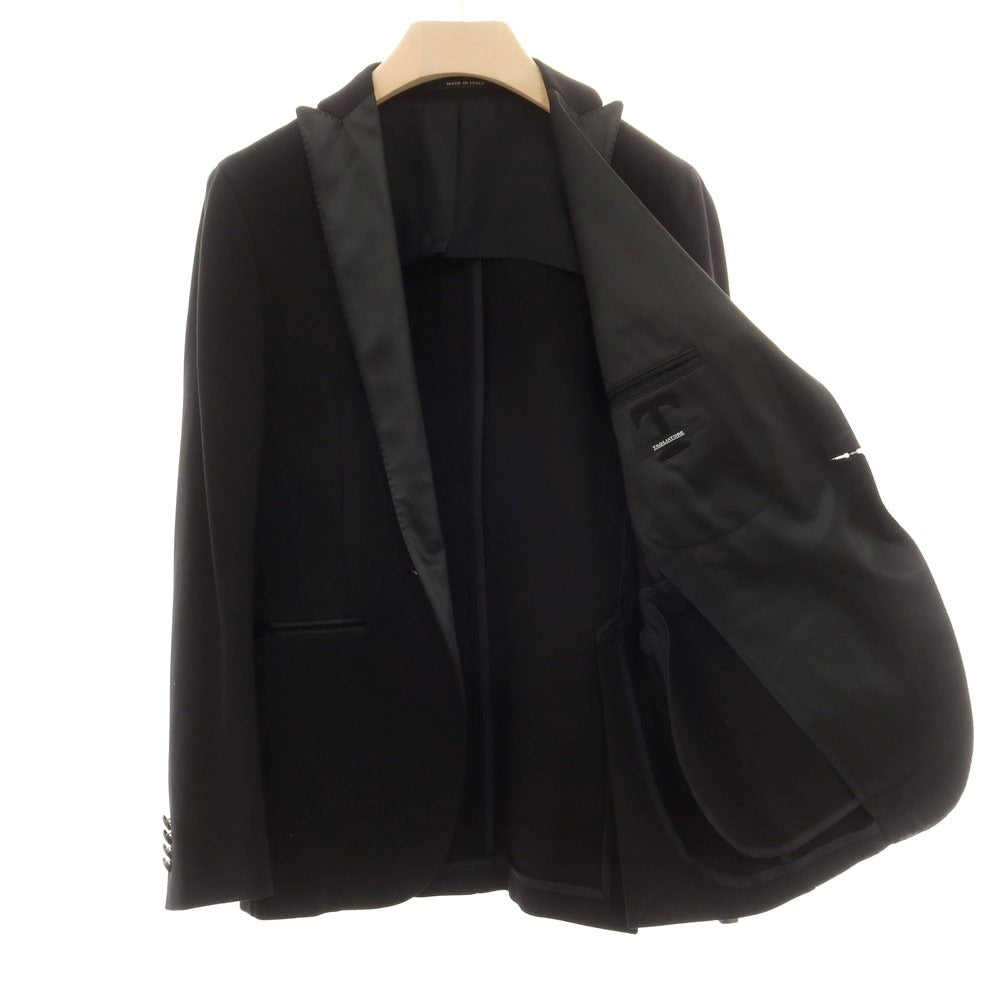 【中古】タリアトーレ TAGLIATORE レーヨンナイロン 1B テーラードジャケット ブラック【サイズ46】【 状態ランクC 】【 メンズ 】 [EPD]