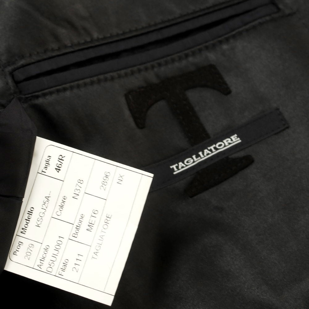 【中古】タリアトーレ TAGLIATORE レーヨンナイロン 1B テーラードジャケット ブラック【サイズ46】【 状態ランクC 】【 メンズ 】 [EPD]