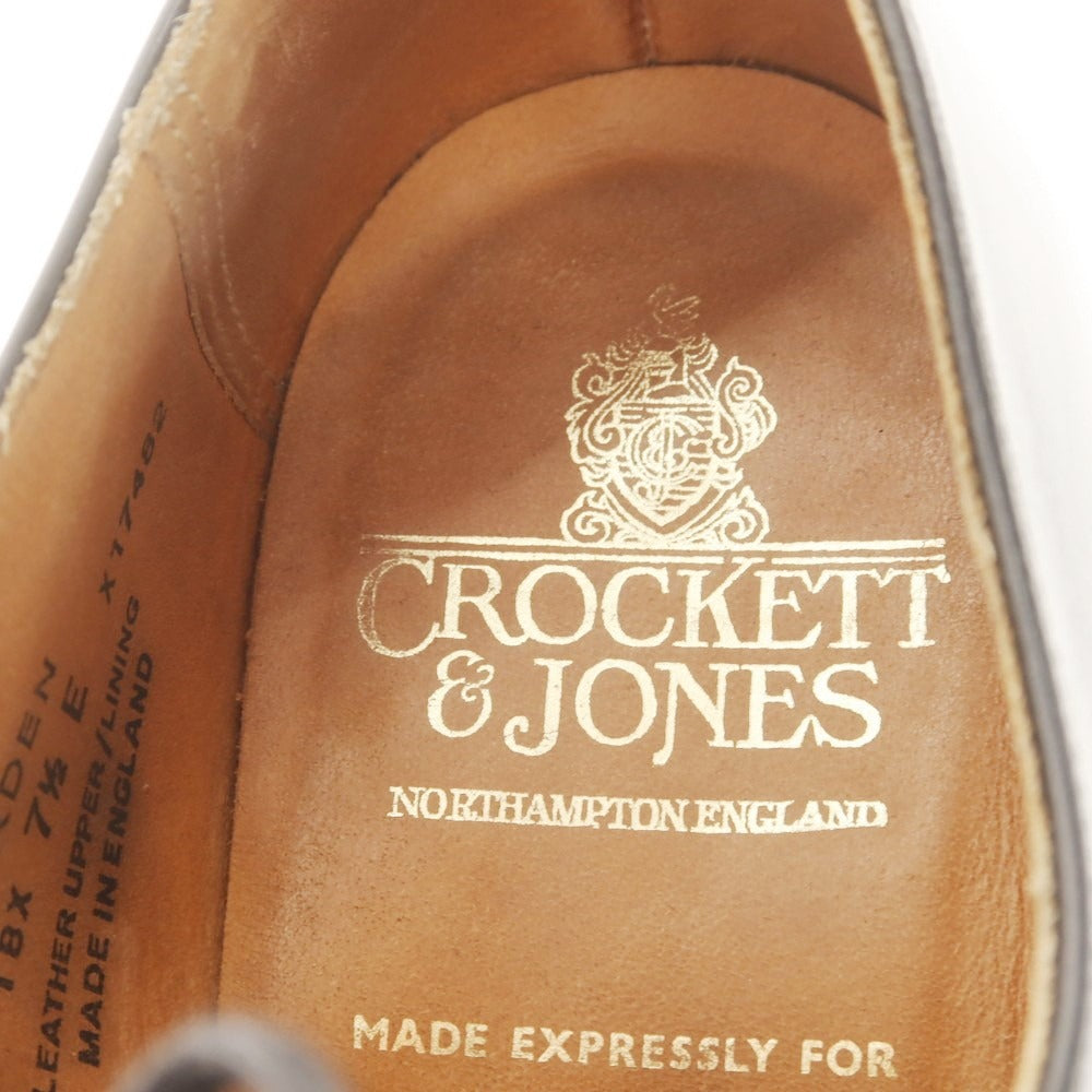 【中古】クロケットアンドジョーンズ CROCKETT&amp;JONES UNITED ARROWS別注 ARDEN ドレスシューズ ブラックxベージュ【 7 1/2E 】【 状態ランクB 】【 メンズ 】