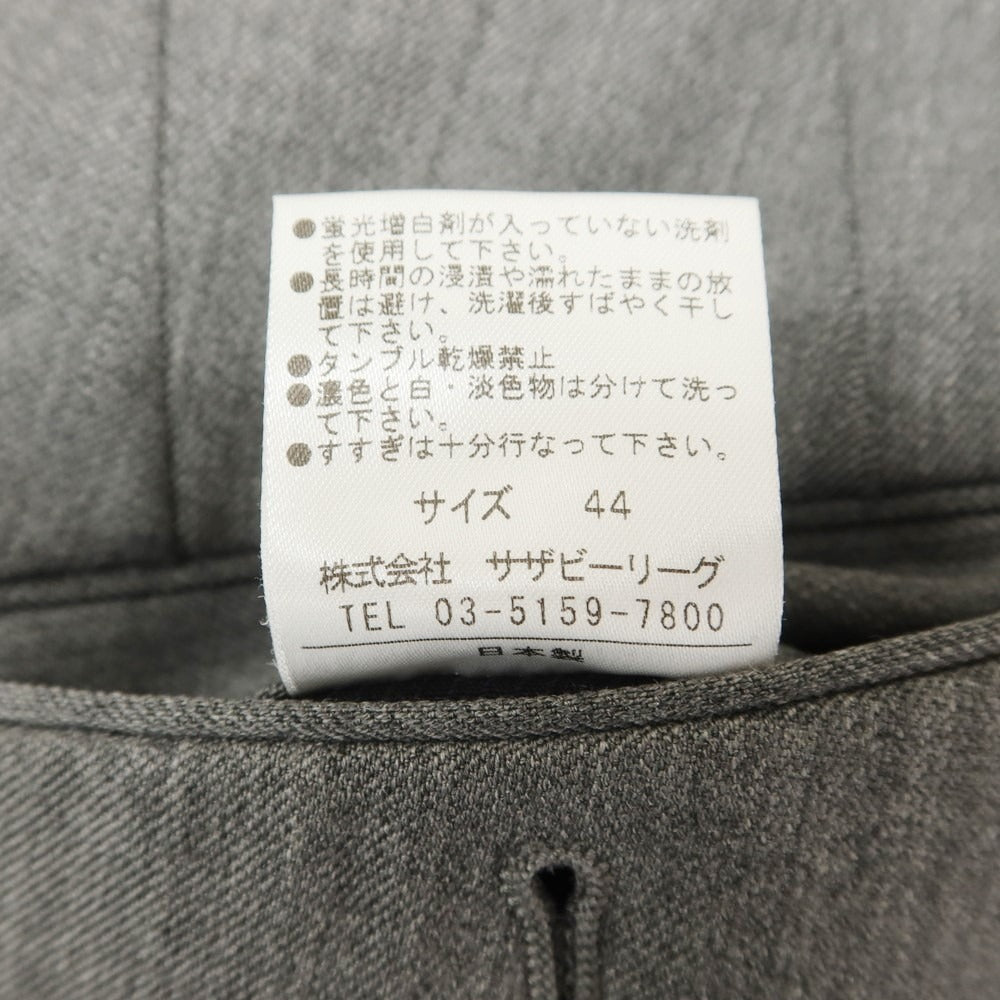 【中古】エストネーション ESTNATION ストレッチ ポリエステルウール ドレススラックスパンツ グレー【サイズ44】【GRY】【S/S/A/W】【状態ランクB】【メンズ】