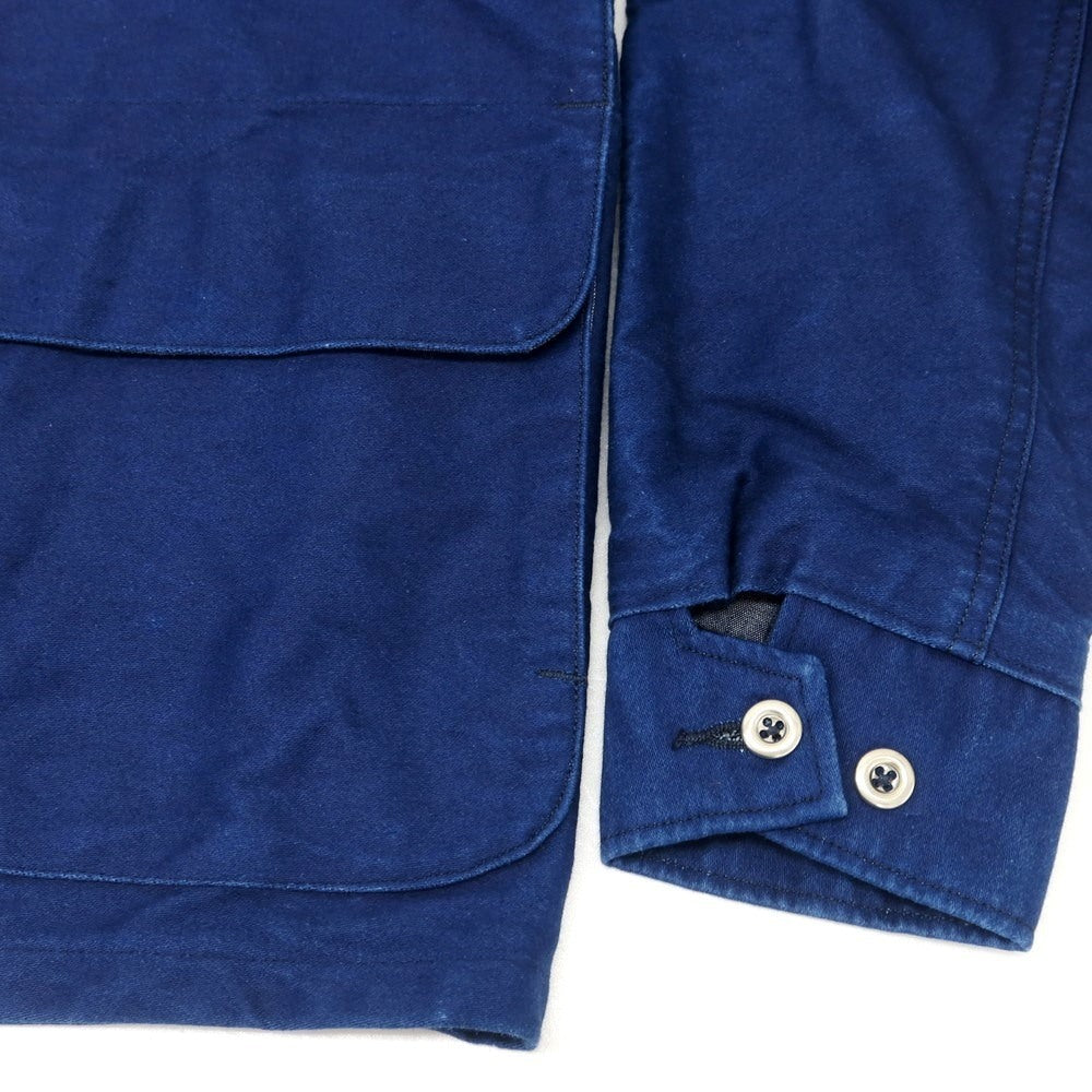 【中古】モモタロウ ジーンズ MOMOTARO JEANS コットン ワークジャケット ネイビーブルー【 36 】【 状態ランクC 】【 メンズ 】