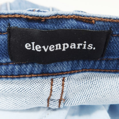 【中古】イレブン パリ ELEVEN PARIS ストレッチ コットンポリエステル デニムパンツ ライトブルー【サイズ32】【BLU】【S/S/A/W】【状態ランクB】【メンズ】