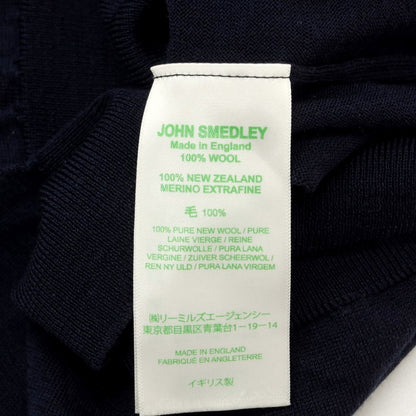 【中古】ジョンスメドレー JOHN SMEDLEY ハイゲージ ウール クルーネック プルオーバーニット ネイビー【サイズS】【NVY】【A/W】【状態ランクB】【メンズ】