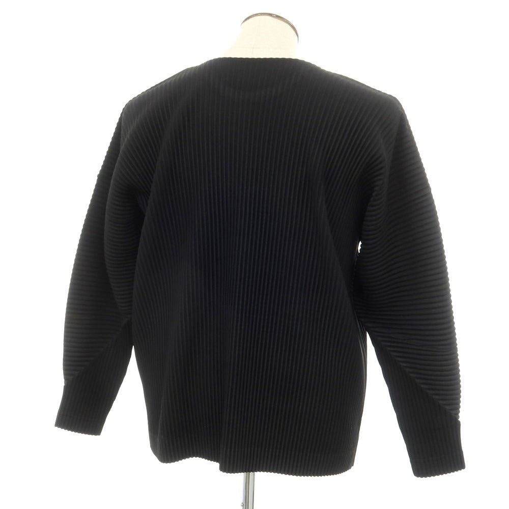 【中古】オム プリッセ イッセイミヤケ HOMME PLISSE ISSEY MIYAKE 2024年秋冬 プリーツ 長袖 カットソー ブラック【 表記なし（L位） 】【 状態ランクB 】【 メンズ 】