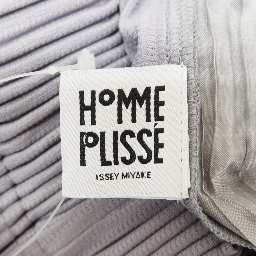 【中古】オム プリッセ イッセイミヤケ HOMME PLISSE ISSEY MIYAKE 2024年秋冬 プリーツ テーパード イージーパンツ グレー【サイズ表記なし（L位）】【GRY】【S/S/A/W】【状態ランクA】【メンズ】