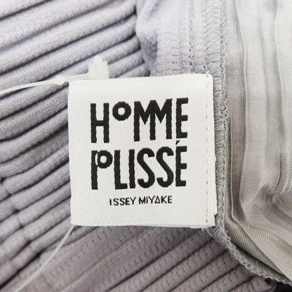 【中古】オム プリッセ イッセイミヤケ HOMME PLISSE ISSEY MIYAKE 2024年秋冬 プリーツ テーパード イージーパンツ グレー【サイズ表記なし（L位）】【GRY】【S/S/A/W】【状態ランクA】【メンズ】