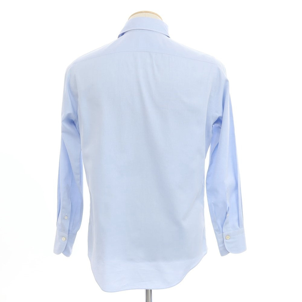 【中古】フィナモレ Finamore コットン系 ワイドカラー ドレスシャツ ブルー【サイズS】【BLU】【S/S/A/W】【状態ランクB】【メンズ】