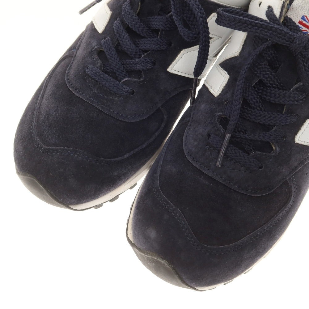 【中古】ニューバランス NEW BALANCE 英国製 576 スエード スニーカー ネイビー【 UK6 1/2 】【 状態ランクB 】【 メンズ 】