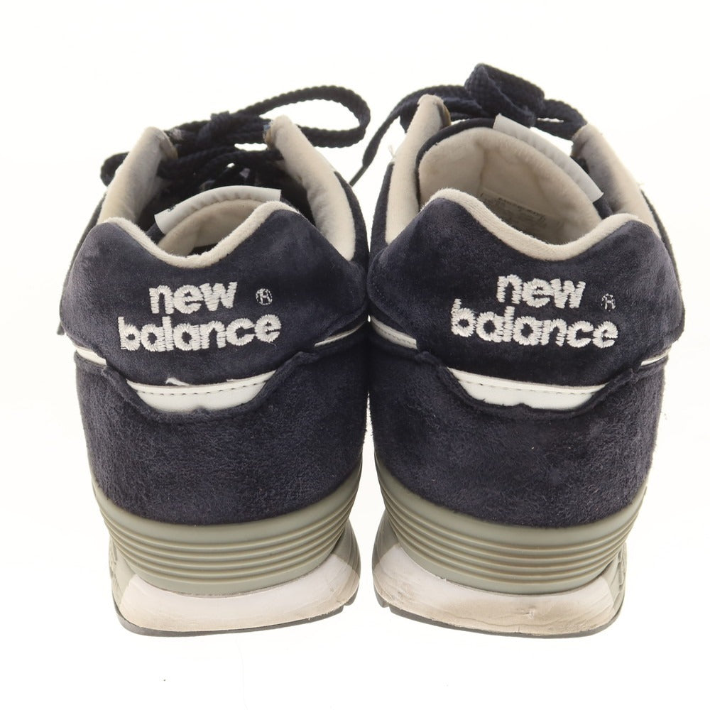 【中古】ニューバランス NEW BALANCE 英国製 576 スエード スニーカー ネイビー【 UK6 1/2 】【 状態ランクB 】【 メンズ 】