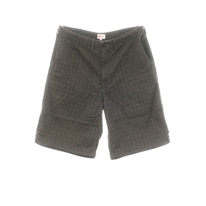 【中古】ビームス BEAMS コットン チェック ショートパンツ ブラウン系【 L 】【 状態ランクB 】【 メンズ 】