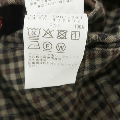 【中古】ビームス BEAMS コットン チェック ショートパンツ ブラウン系【 L 】【 状態ランクB 】【 メンズ 】