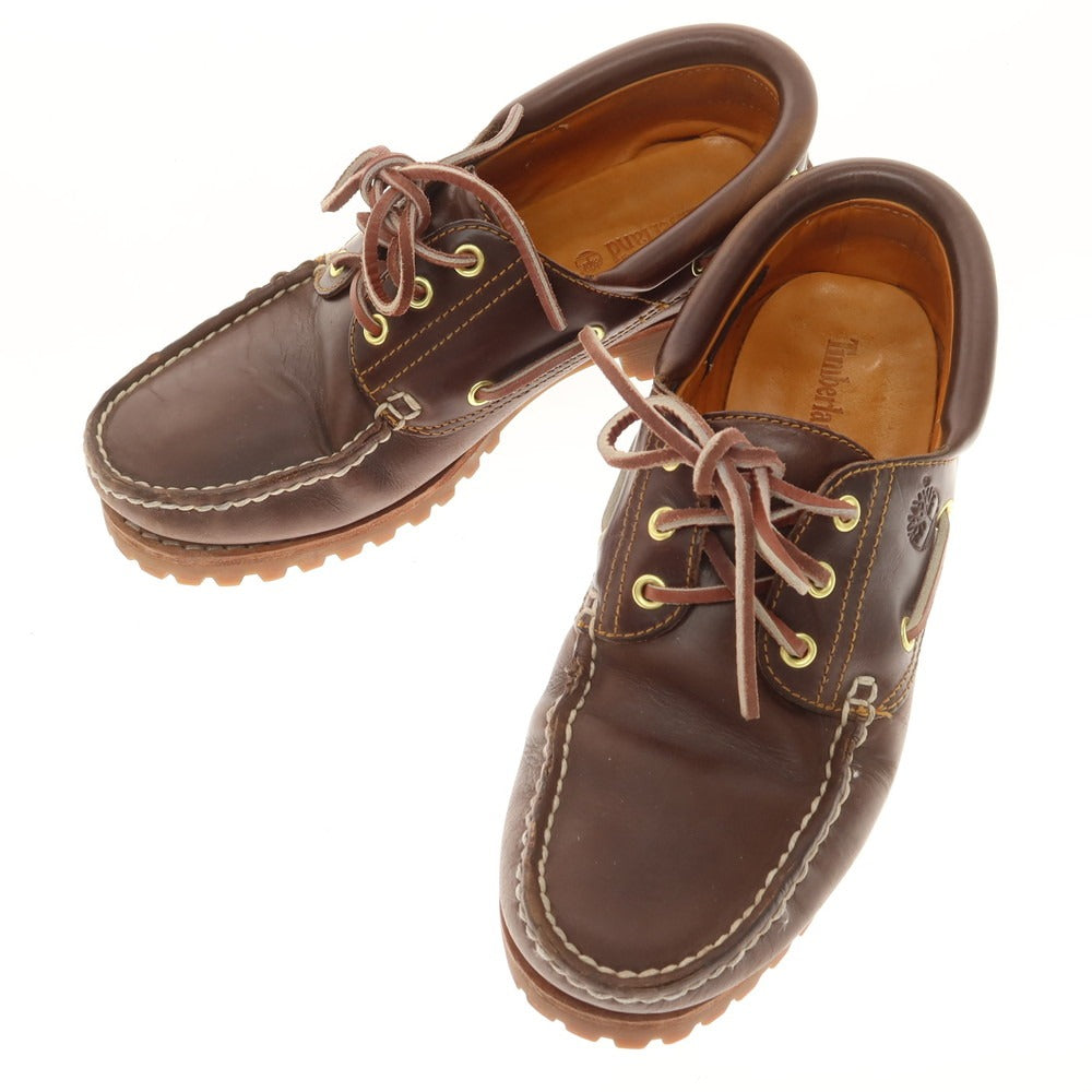 【中古】ティンバーランド Timberland オイルドレザー モカシン シューズ ブラウン【 26.5cm 】【 状態ランクB 】【 メンズ 】