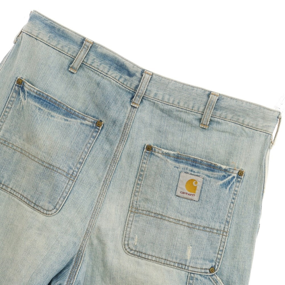 【中古】カーハート Carhartt コットン ダブルニー ジーンズ デニムパンツ ライトブルー【サイズ36】【BLU】【S/S/A/W】【状態ランクC】【メンズ】