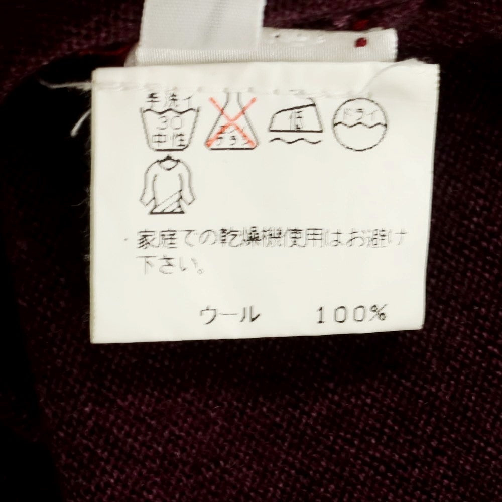 【中古】クルチアーニ CRUCIANI ウール Vネック プルオーバーニット パープル【サイズ48】【PUP】【A/W】【状態ランクB】【メンズ】