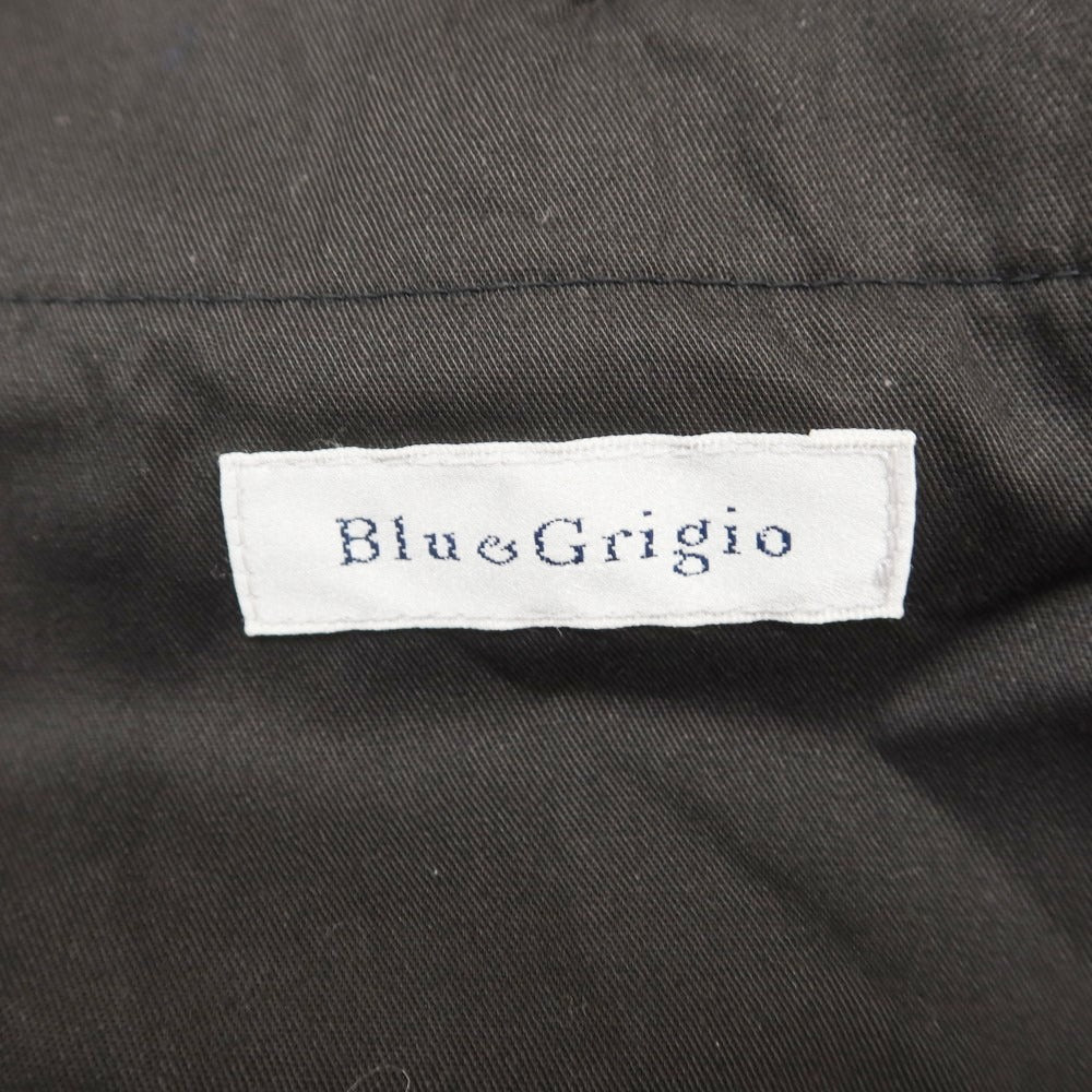 【中古】ブルーエグリージオ Blu e Grigio ウールコットンポリエステル カジュアルスラックスパンツ ブラック【サイズL】【BLK】【A/W】【状態ランクB】【メンズ】