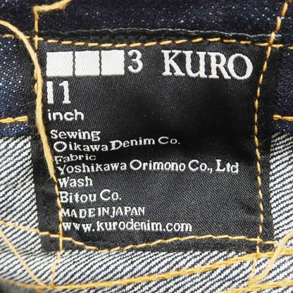 【中古】クロ KURO コットン ジーンズ デニムパンツ ネイビー【サイズ31】【NVY】【S/S/A/W】【状態ランクB】【メンズ】