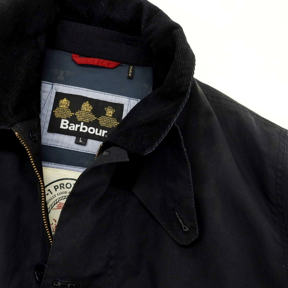 【中古】バブアー Barbour Deck Jacket オイルドコットン フィールドジャケット ダークネイビー【 L 】【 状態ランクD 】【 メンズ 】