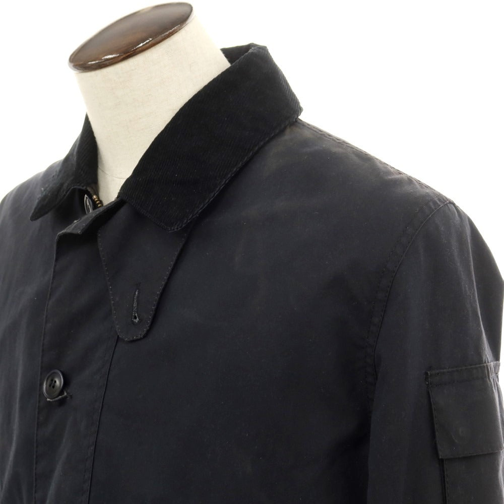 【中古】バブアー Barbour Deck Jacket オイルドコットン フィールドジャケット ダークネイビー【 L 】【 状態ランクD 】【 メンズ 】