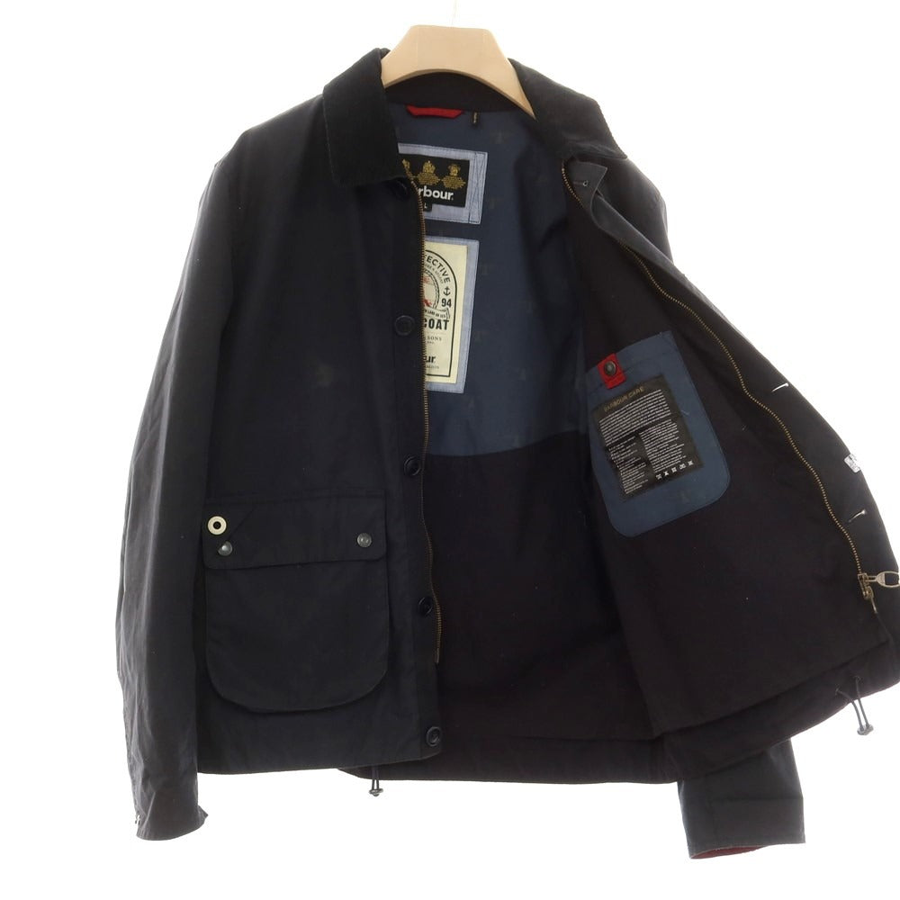 【中古】バブアー Barbour Deck Jacket オイルドコットン フィールドジャケット ダークネイビー【 L 】【 状態ランクD 】【 メンズ 】