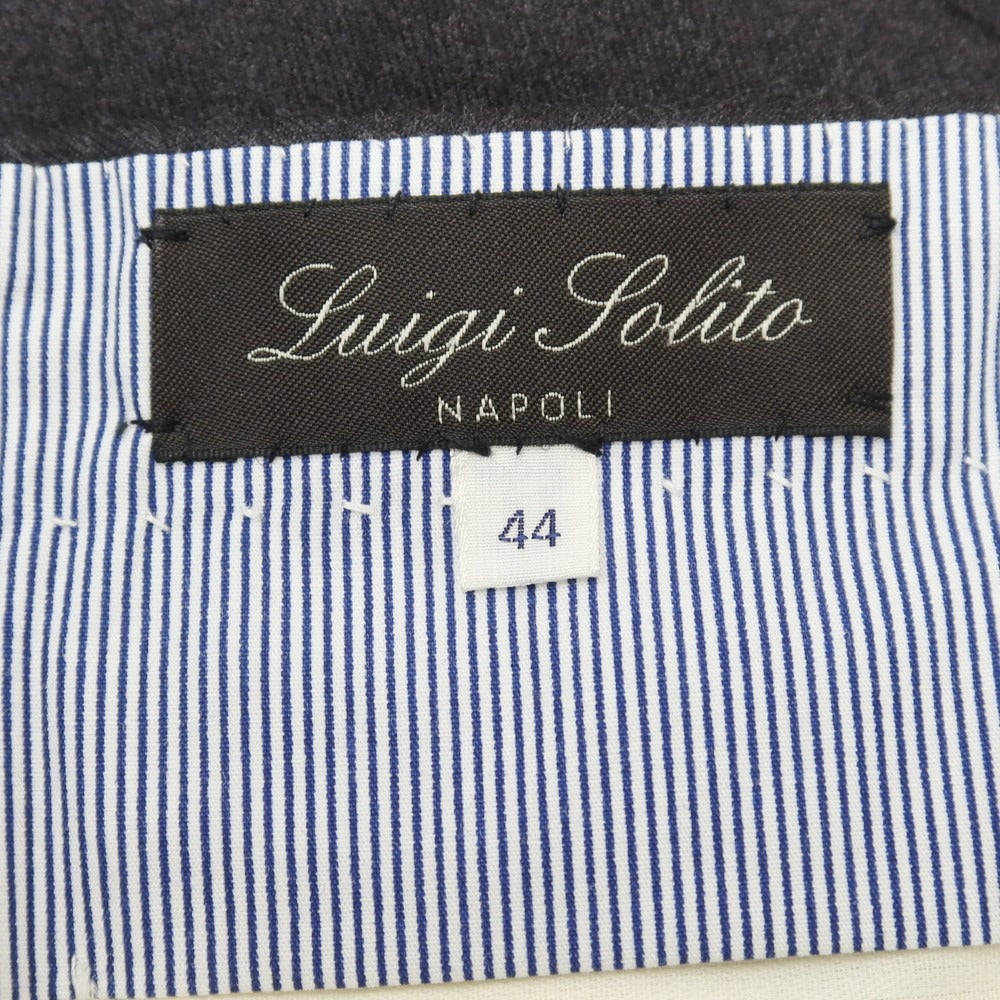 【新品アウトレット】ルイジソリート Luigi Solito ウール系 ドレススラックスパンツ チャコール【サイズ44】【GRY】【A/W】【状態ランクN-】【メンズ】