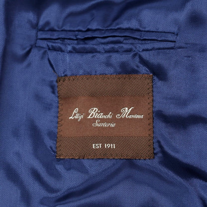【新品】ルイジ ビアンキ マントヴァ Luigi Bianchi Mantova ウール ドレス系ジレ ベスト ネイビーブルー【 50 】【 状態ランクN 】【 メンズ 】