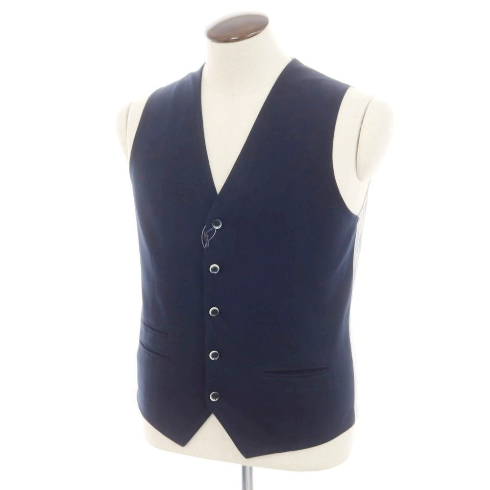 【新品アウトレット】チルコロ1901 CIRCOLO 1901 コットンジャージー ジレ ベスト ネイビーxホワイト【 48 】【 状態ランクN- 】【 メンズ 】