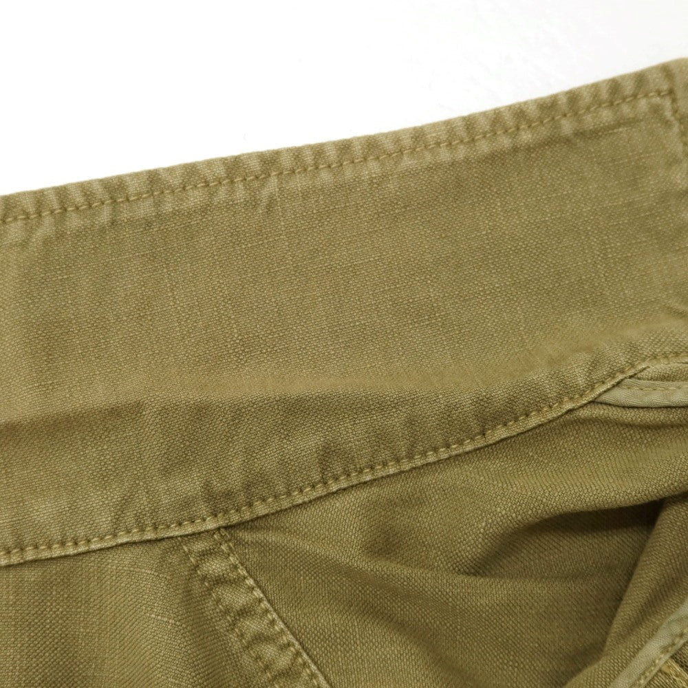 [New Outlet] LBM1911 Cotton Linen Military Jacket Khaki [48] [Condition Rank N-] [Men&