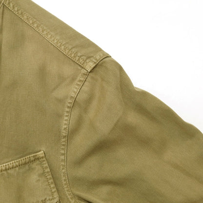 [New Outlet] LBM1911 Cotton Linen Military Jacket Khaki [48] [Condition Rank N-] [Men&
