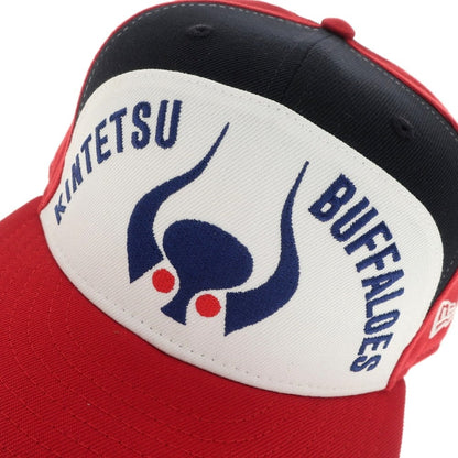 【中古】ニューエラ NEW ERA 近鉄バファローズ ポリエステル ベースボールキャップ レッドxネイビー【 7 3/8 】【 状態ランクA 】【 メンズ 】